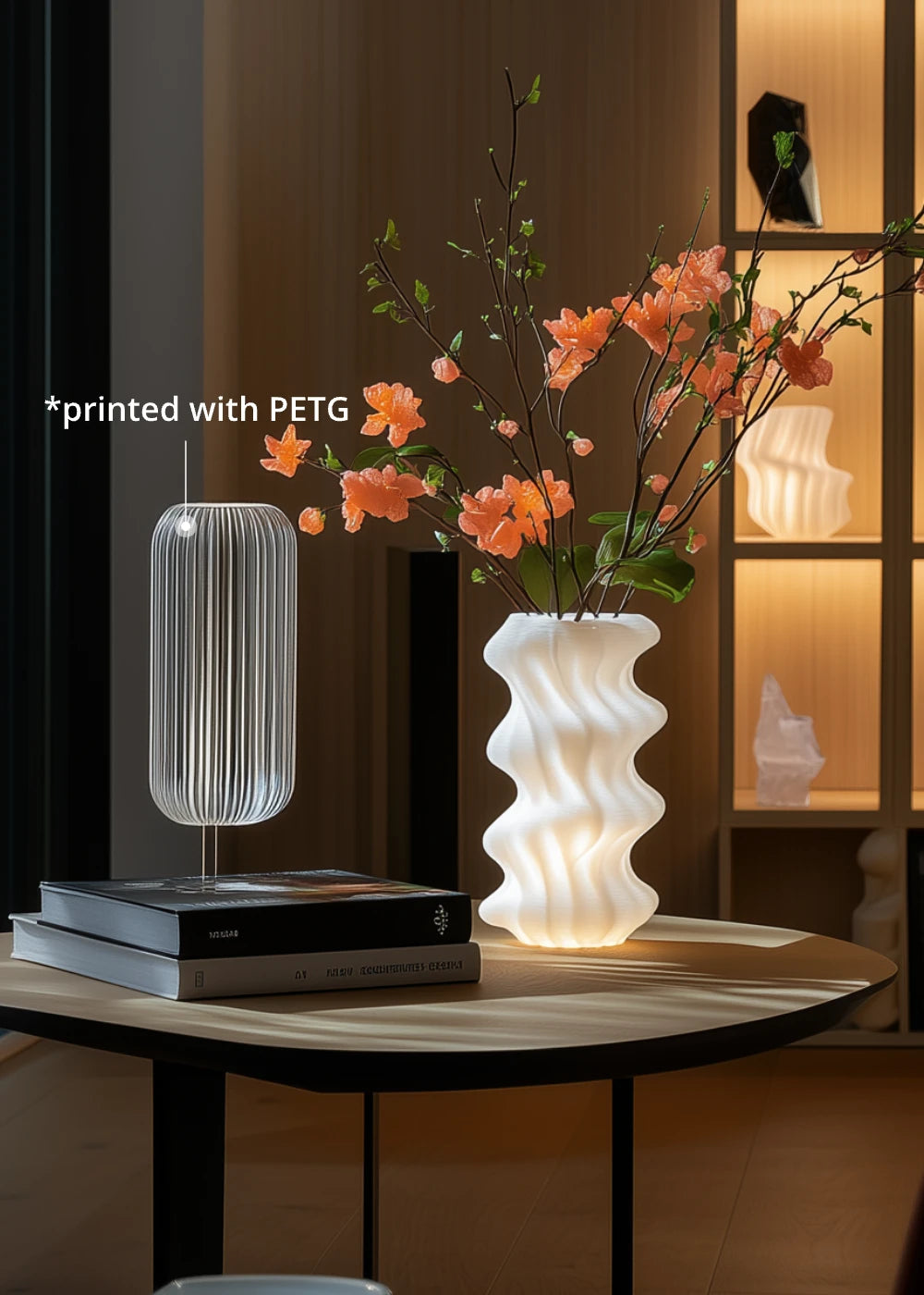 3d printed lamp with petg