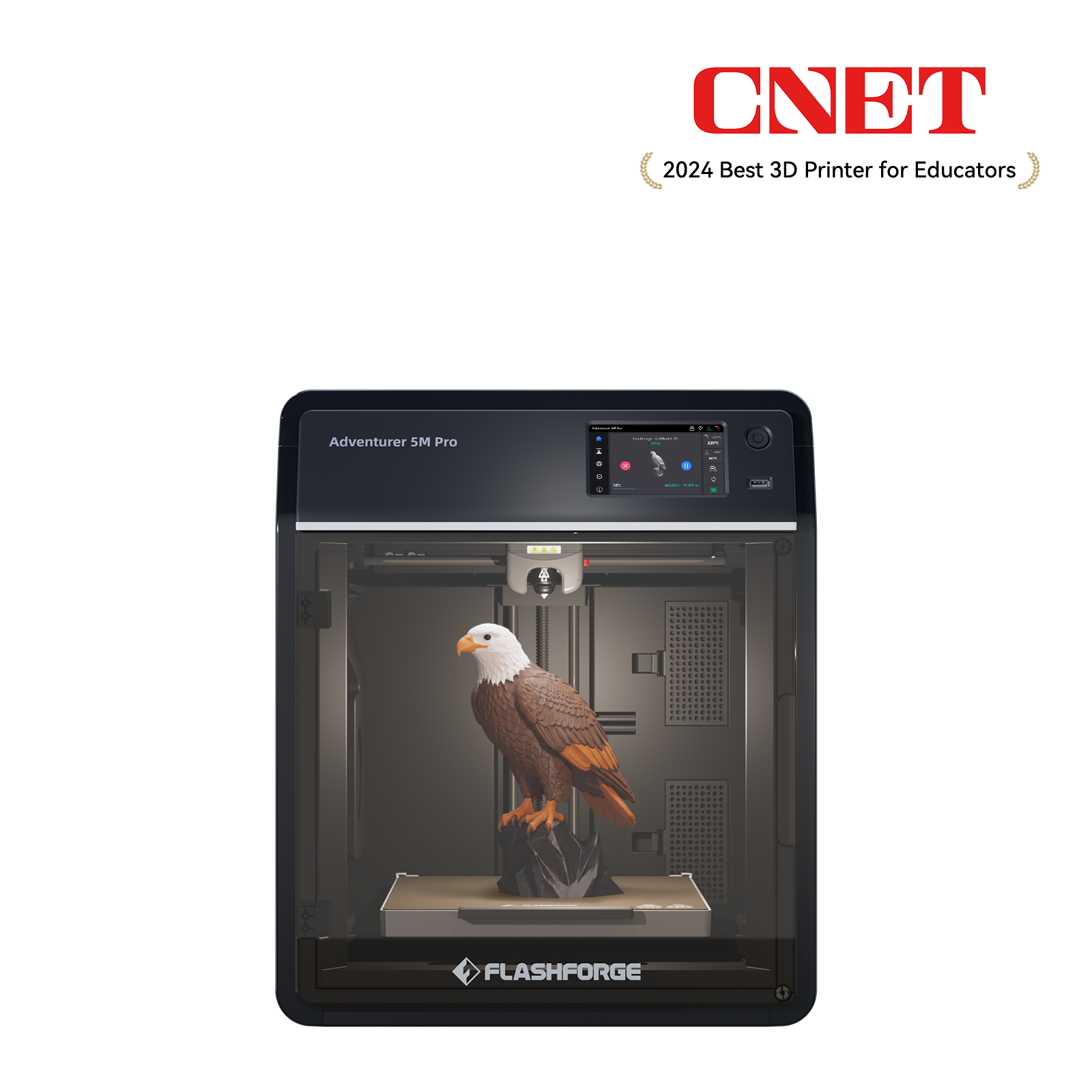 Flashforge Adventurer 5M Pro 3D Printer, Enclosed CoXY Metal Structure, Safe for Home Use