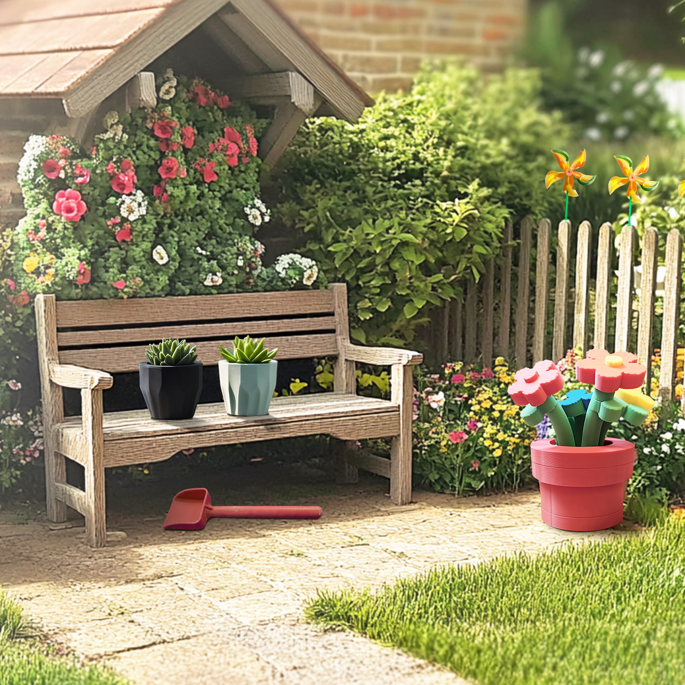 decorate your garden with 3d prints