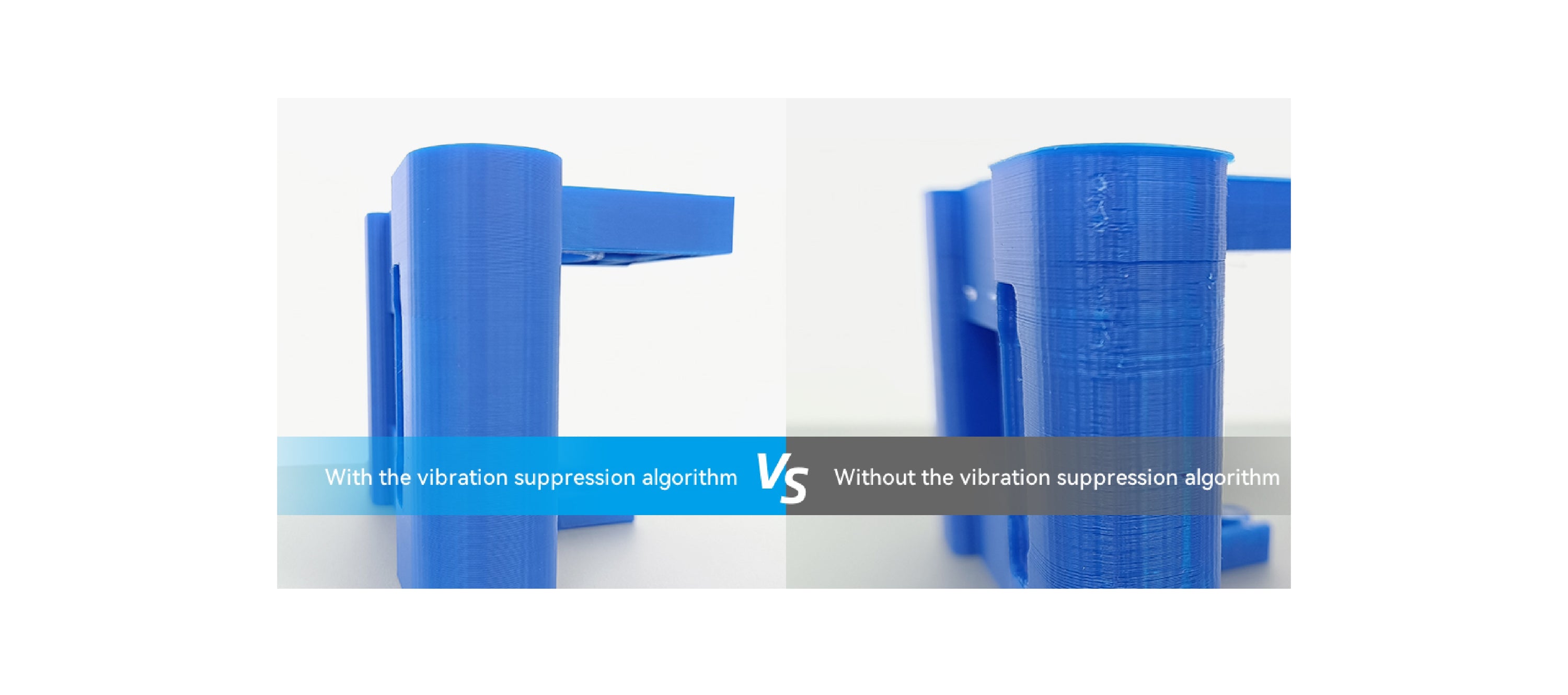 Vibration Suppression Algorithm Improves Print Quality Comparison
