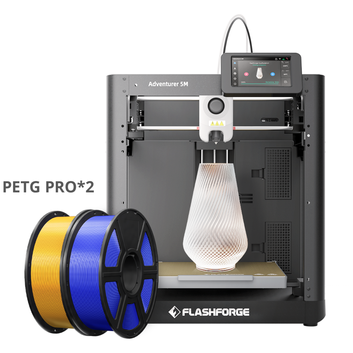 Adventurer 5m with 2 roll petg pro
