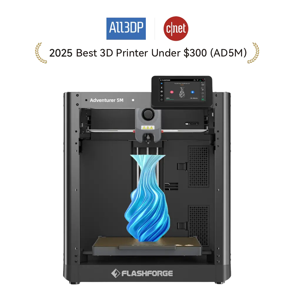 Flashforge Adventurer 5M 3D Printer, 600mm/s High Speed, Beginner-friendly