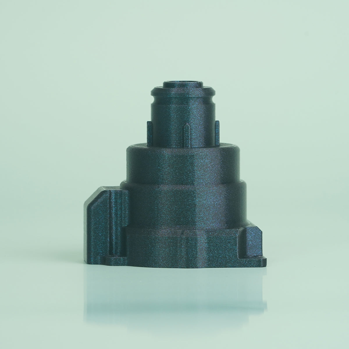 part printed by ASA Multicolor Burnt Titanium