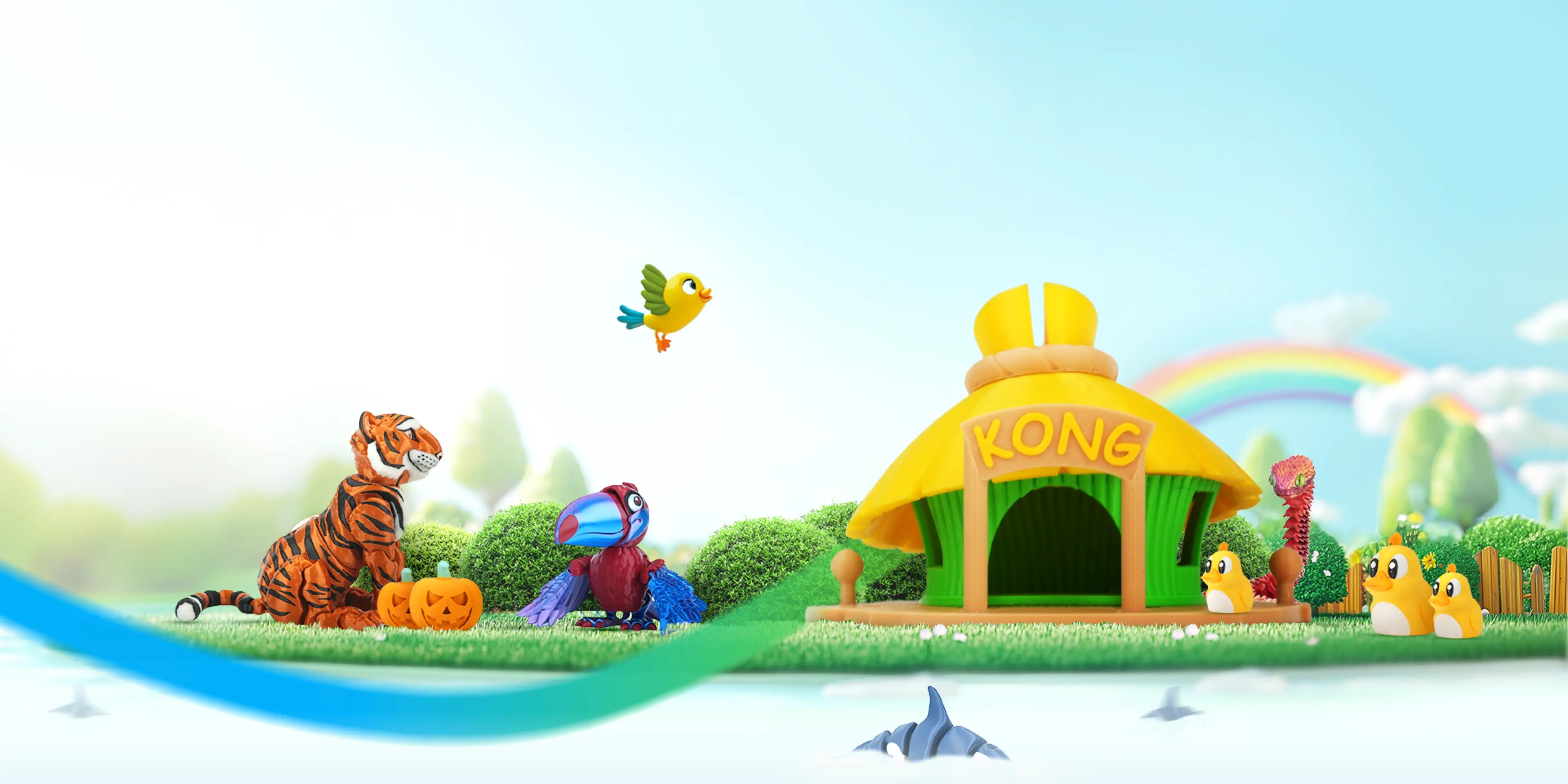 Light the world with multi-color 3d models