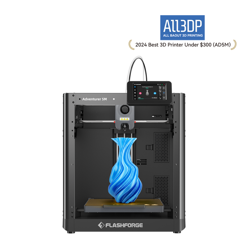 Flashforge Adventurer 5M 3D Printer, 600mm/s High Speed, Beginner-friendly