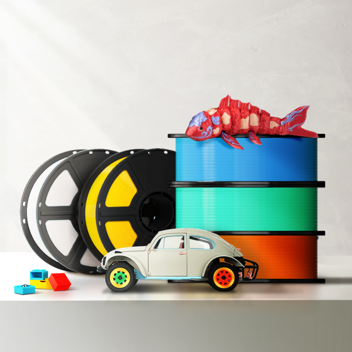 model with multi-color 