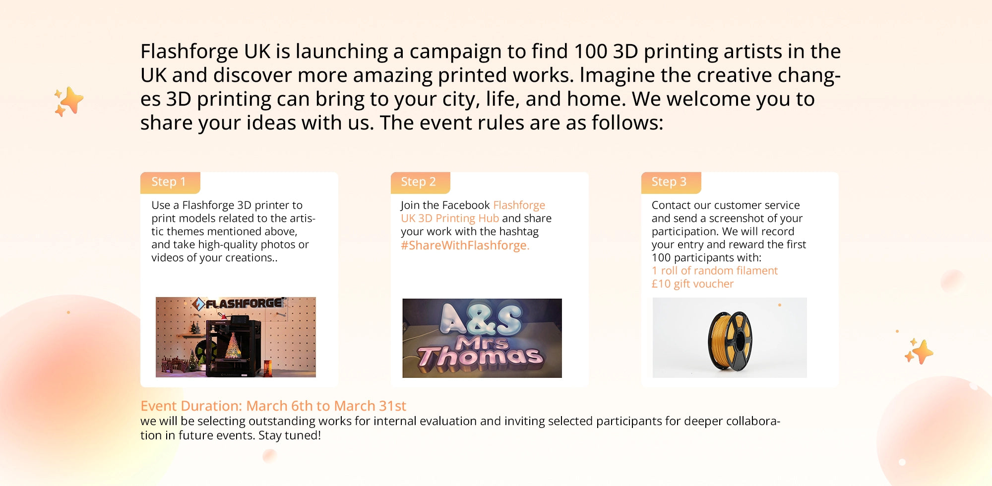 searching for 100 3d printing artists
