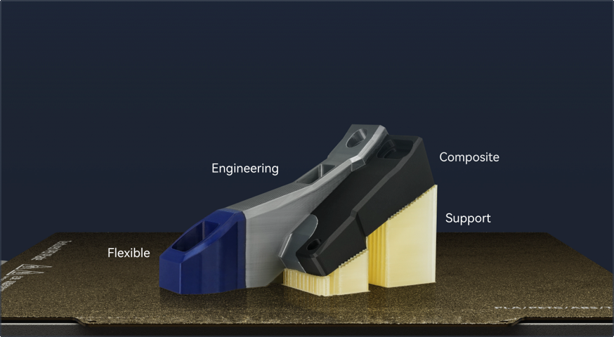 Multi-Material Structures In A Single Pass