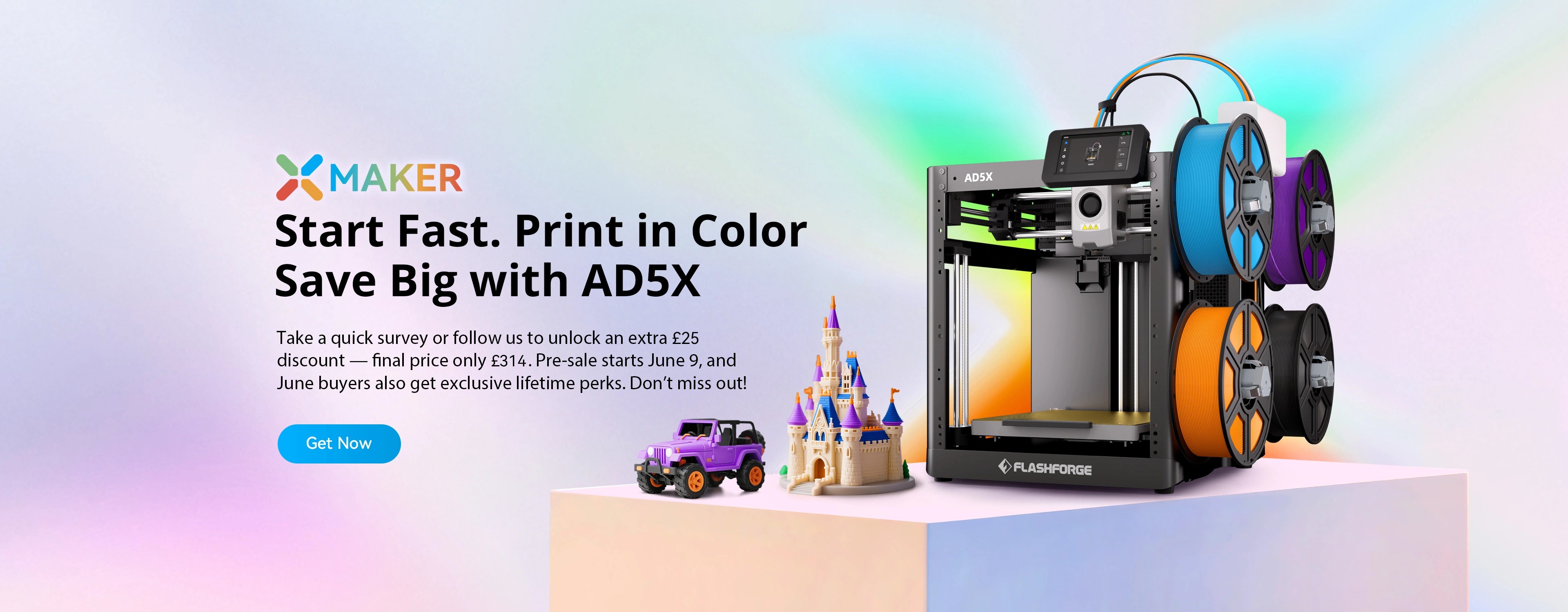 flashforge ad5x launching 