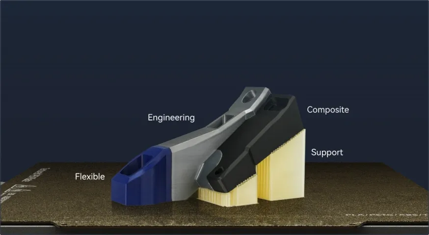 Multi-Material Structures In A Single Pass