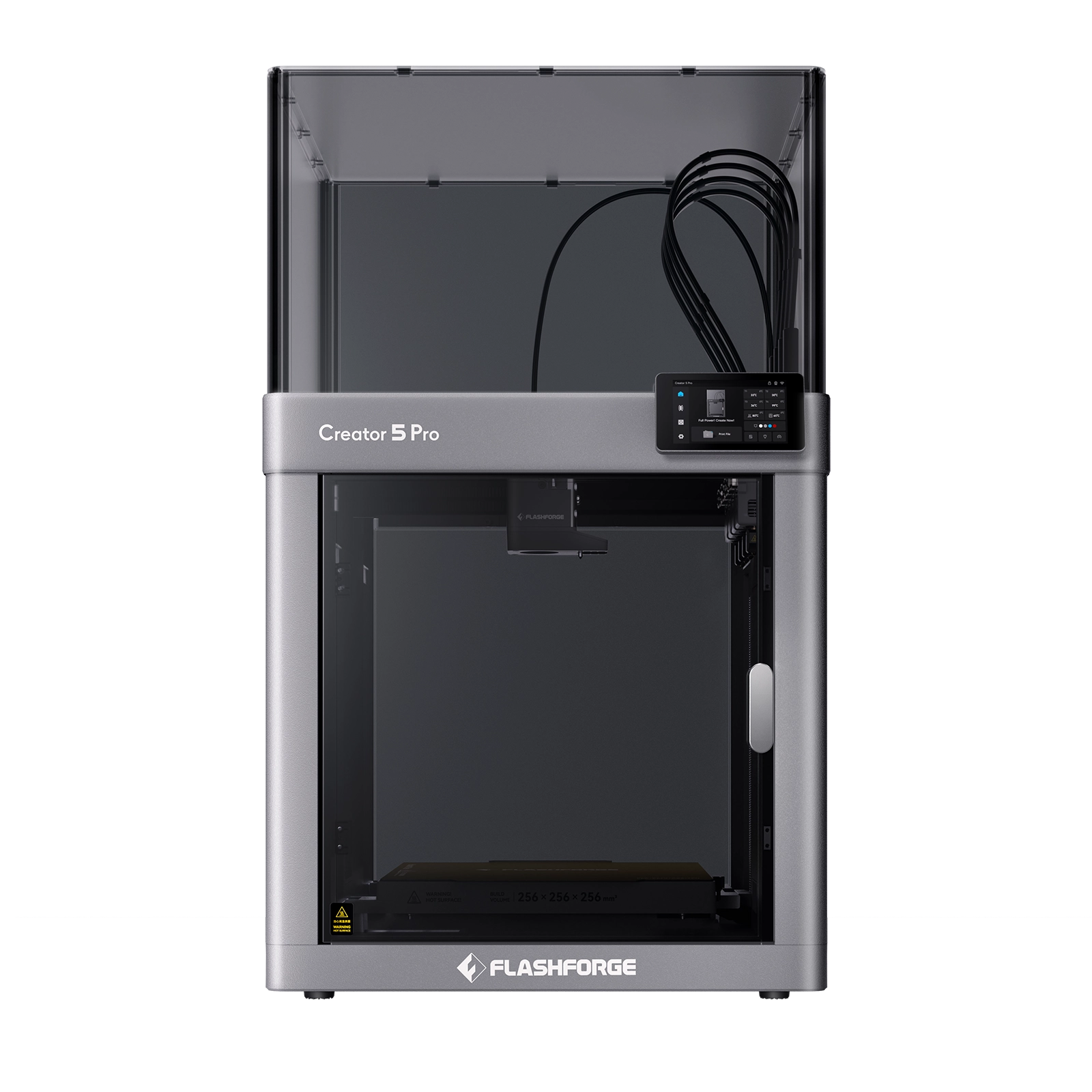 Flashforge Creator 5 Pro 4-Toolheads Enclosed Multi-Color 3D Printer | 500% Faster, Zero Purge Waste