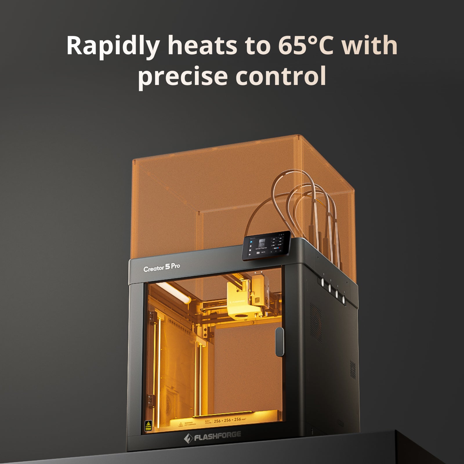 Flashforge Creator 5 Pro 4-Toolheads Enclosed Multi-Color 3D Printer |