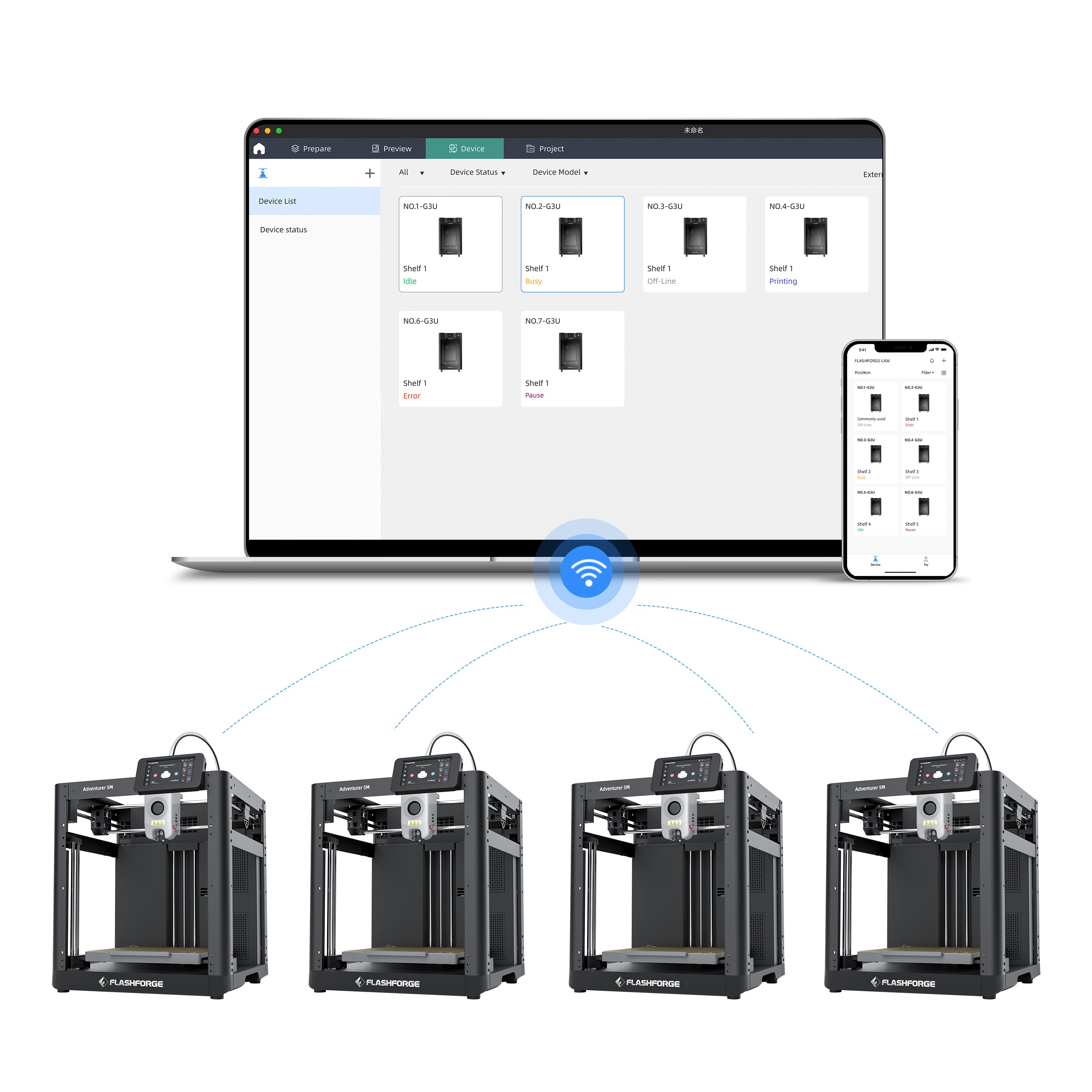 Centralized Control for All 3D Printers